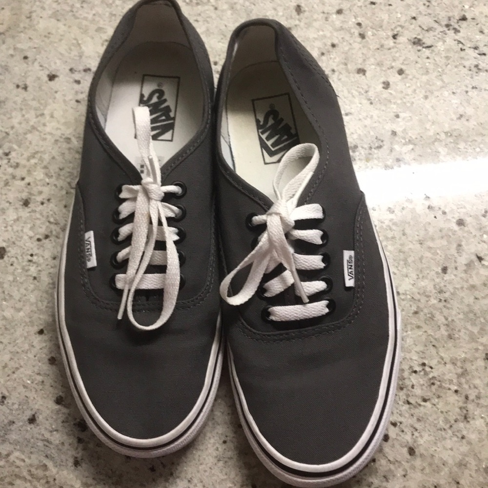 Gray Women’s size 9.5 Vans. Like New